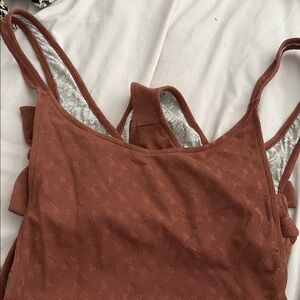 Rust Textured cheeky free people movement beach wear size XL BRAND New